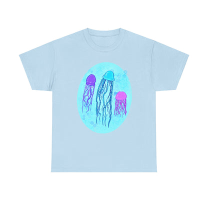 Jellyfish Varieties Unisex Heavy Cotton Tee