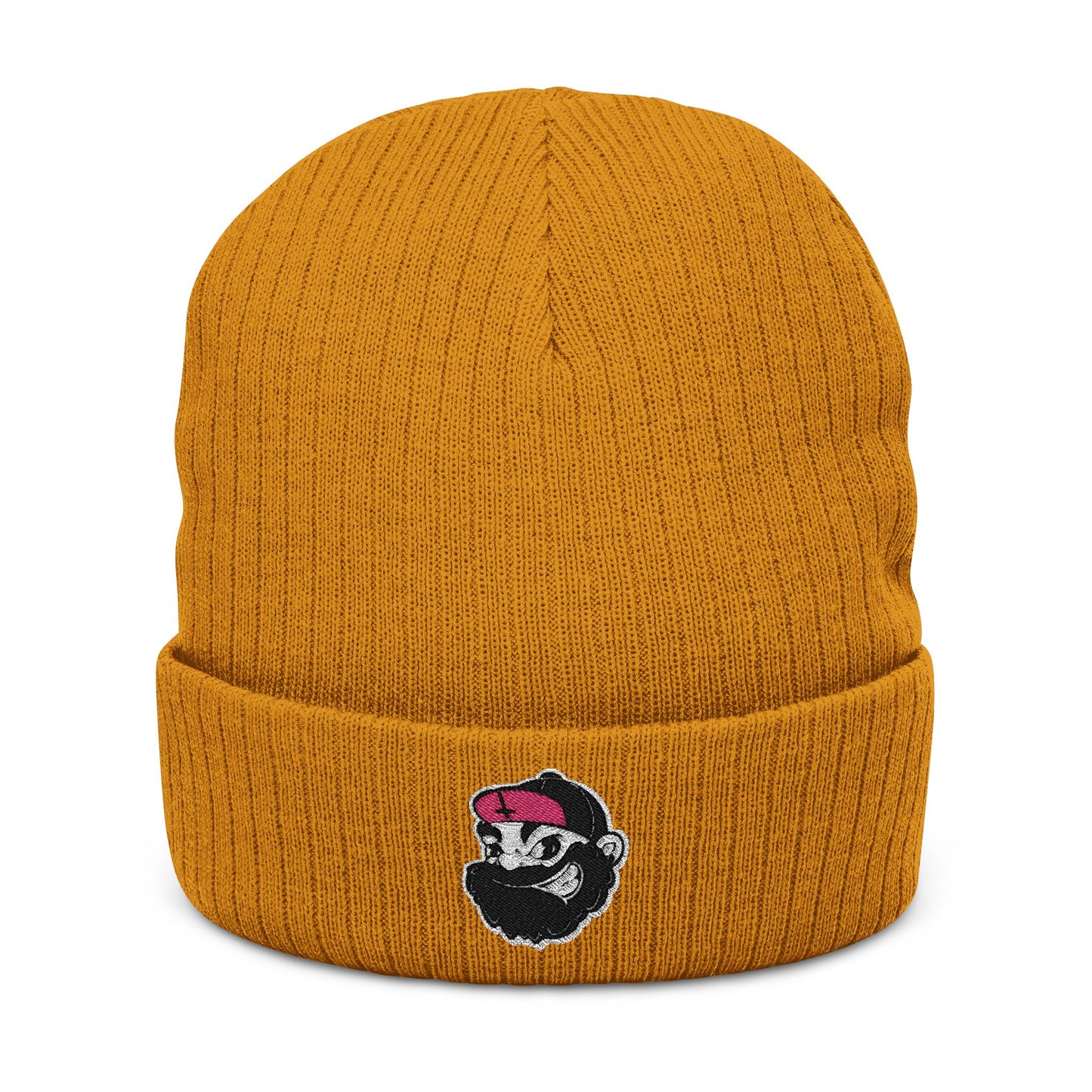 LVB 26 Logo Ribbed Knit Beanie Embroidered