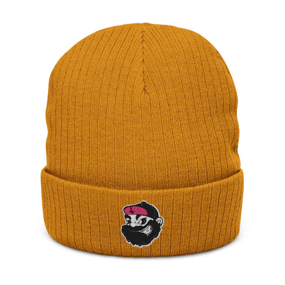 LVB 26 Logo Ribbed Knit Beanie Embroidered