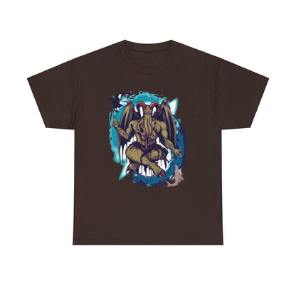 Baphomet Cthulhu Unisex Heavy Cotton Tee