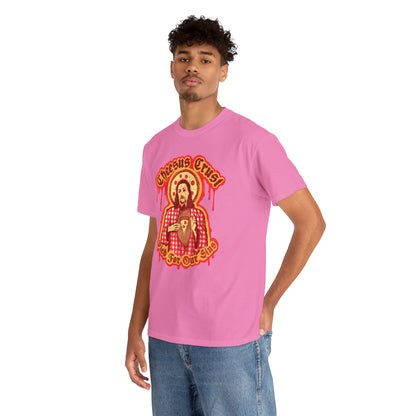 Cheesus Crust Unisex Heavy Cotton Tee