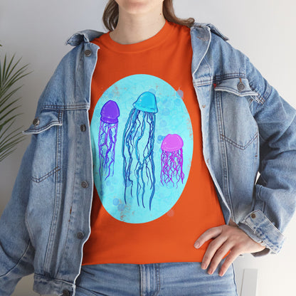Jellyfish Varieties Unisex Heavy Cotton Tee