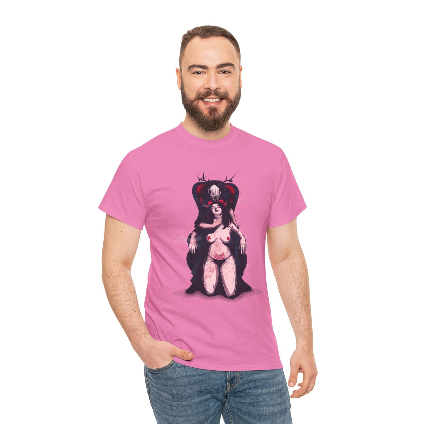 Deer Daddy Series 7: Daddy v Demoni  Unisex Heavy Cotton Tee