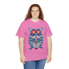 Sugar Skull Owl Unisex Heavy Cotton Tee