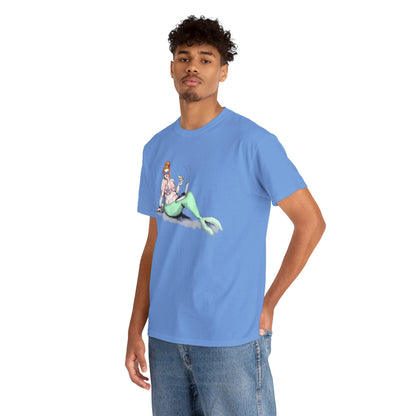 Pizza Mermaid Unisex Heavy Cotton Tee