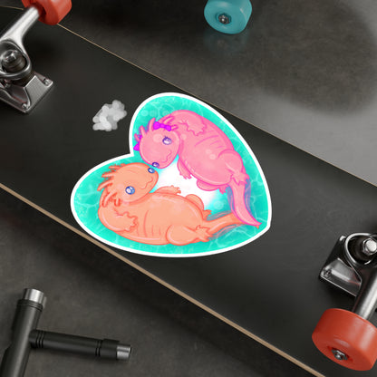 Axolotl of Love Kiss-Cut Vinyl Decal