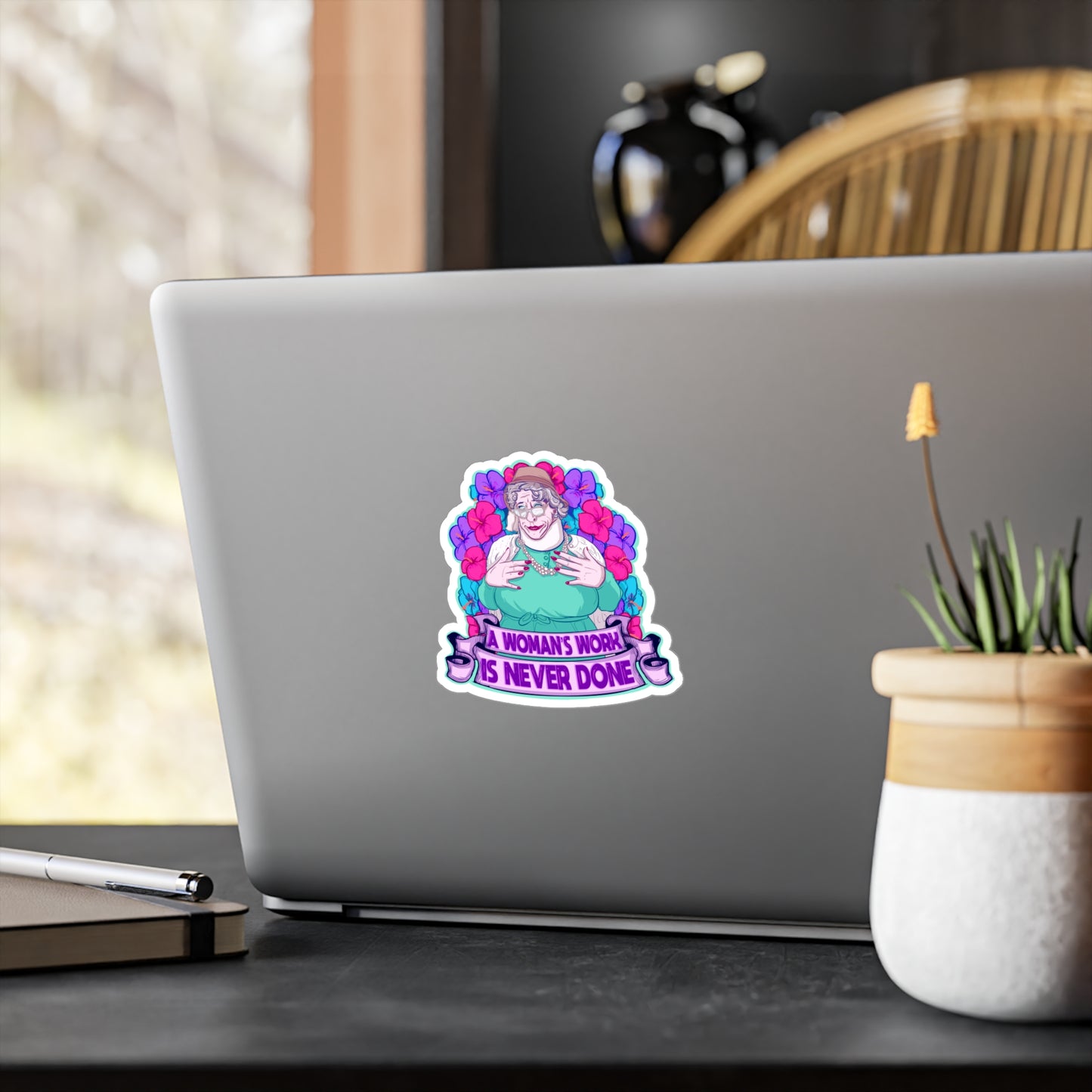 Auntie Nelda Kiss-Cut Vinyl Decal