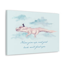 Never Give Up Canvas Gallery Wrapped Art Print