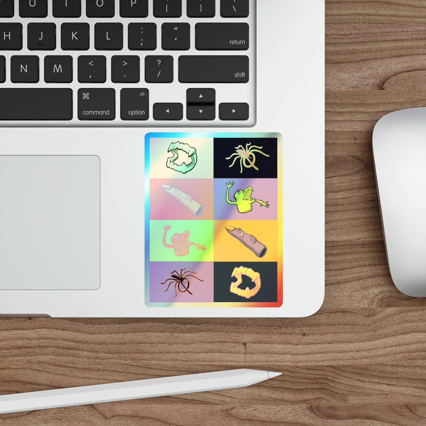 Sugar Free Halloween Holographic Die-cut Stickers