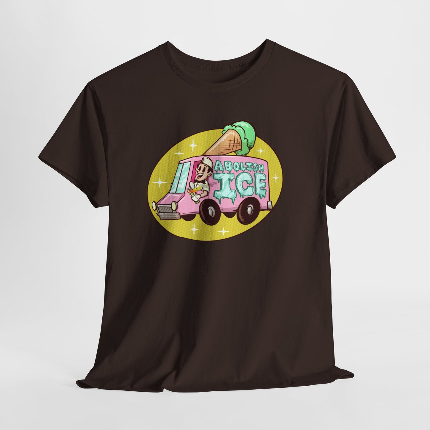 Ice Cream Truck Unisex Heavy Cotton Tee