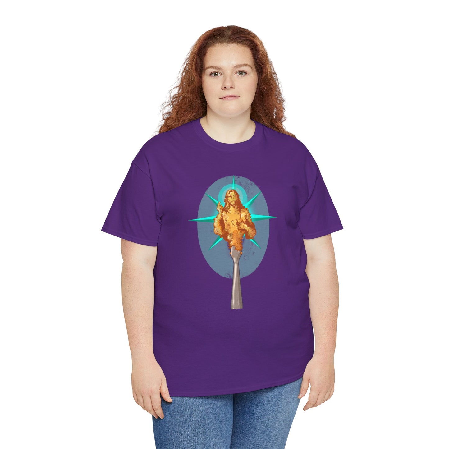 He Is Resin Unisex Heavy Cotton Tee