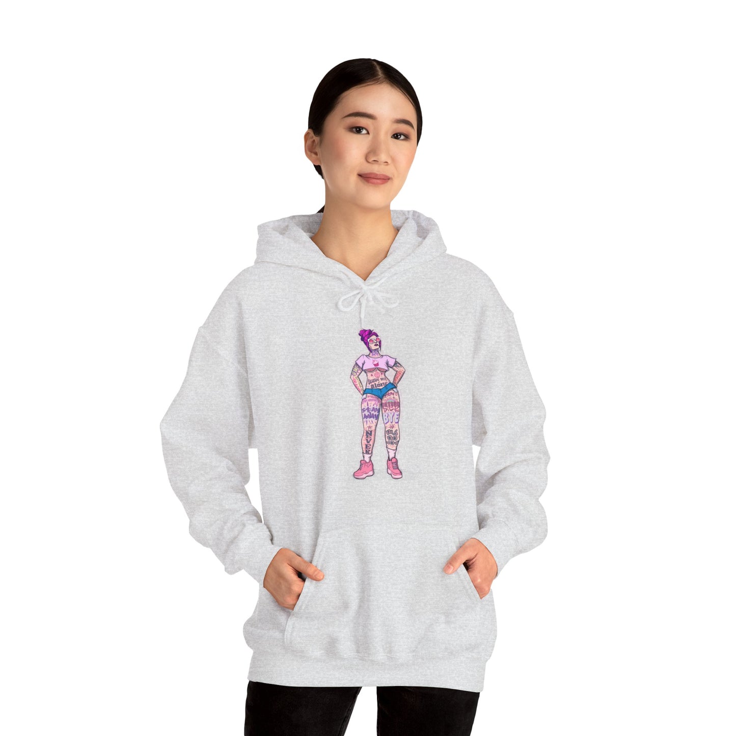 Antisocial Tattoos Unisex Heavy Blend Hooded Sweatshirt
