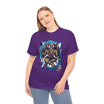 Baphomet Cthulhu Unisex Heavy Cotton Tee