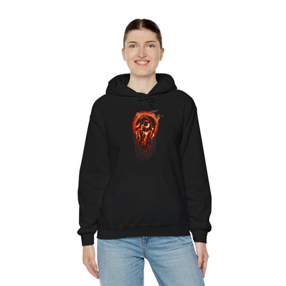 Elemental Skull Fire Unisex Heavy Blend Hooded Sweatshirt