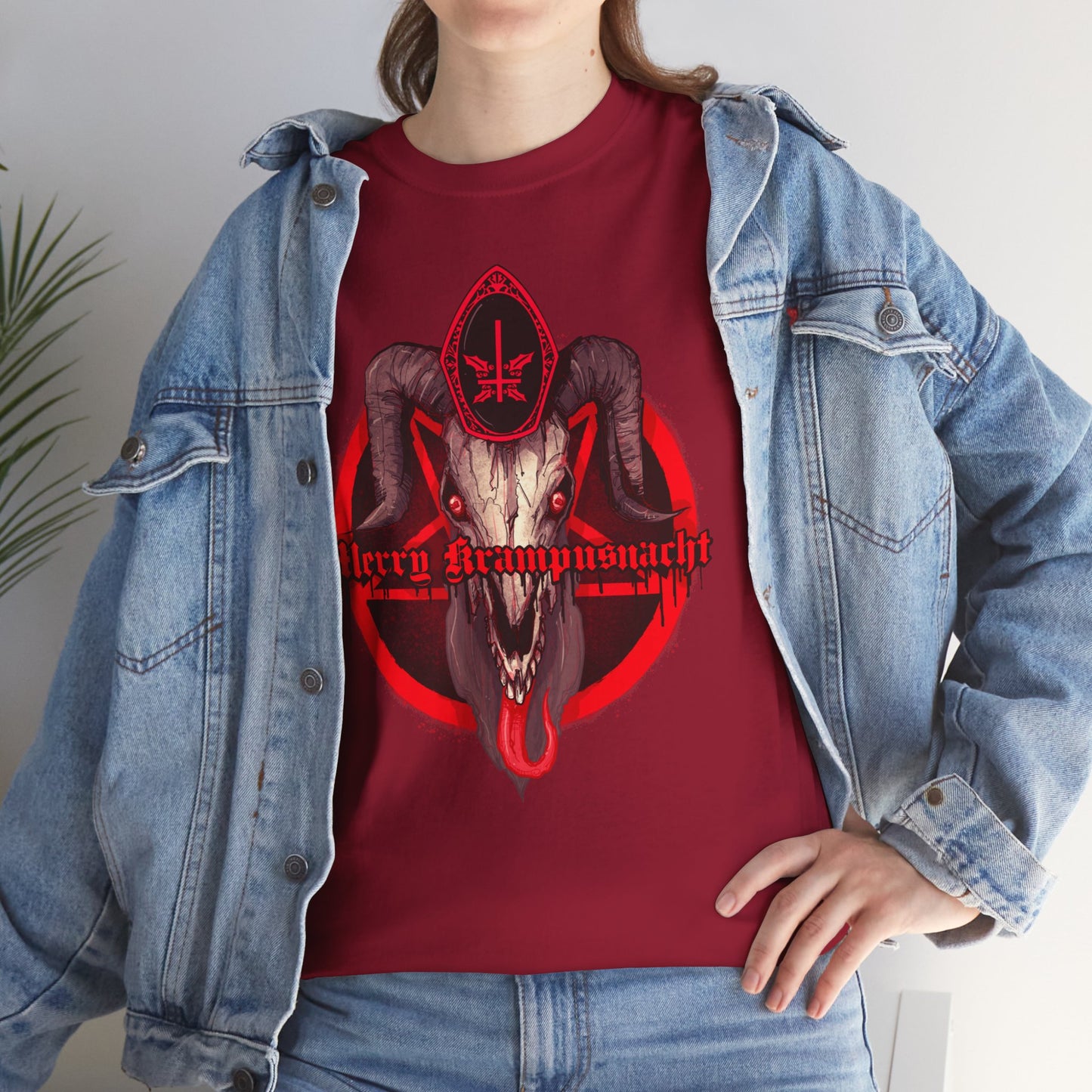 Merry Krampusnacht Unisex Heavy Cotton Tee