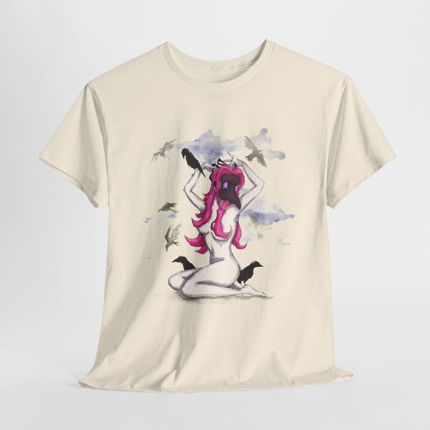 Plague Doctor Pinup Unisex Heavy Cotton Tee