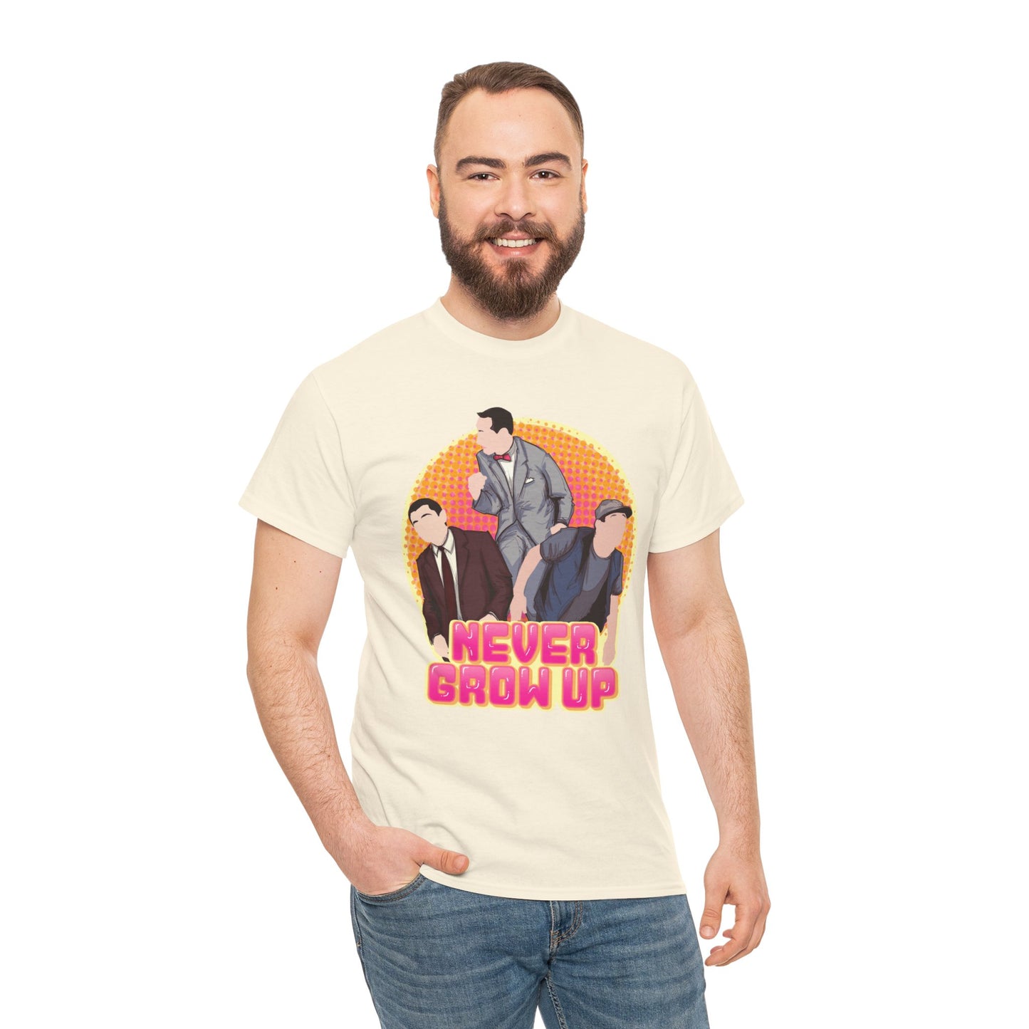 Never Grow Up Unisex Heavy Cotton Tee