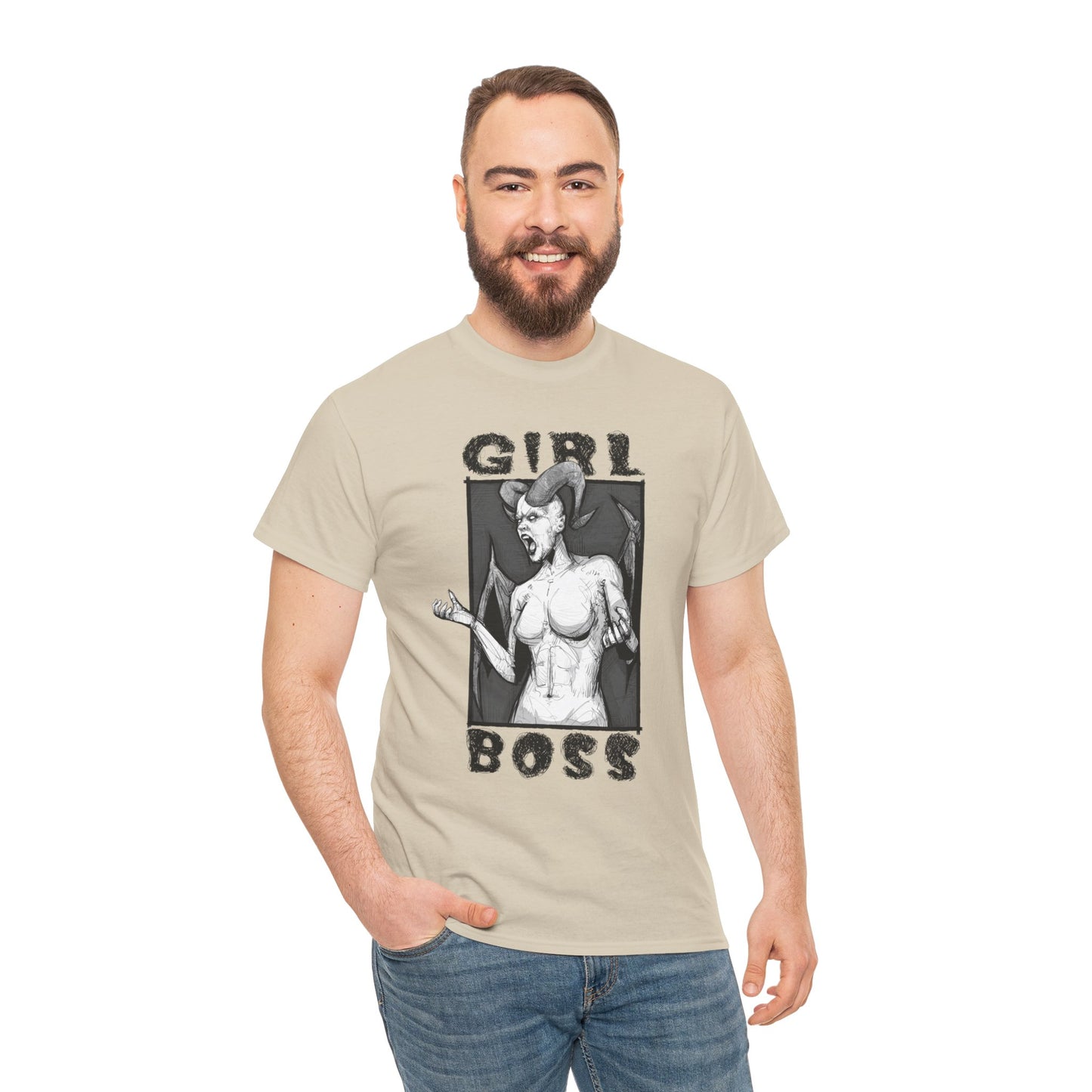 Girl Boss Unisex Heavy Cotton Tee