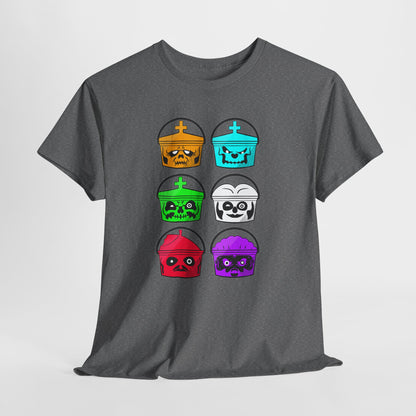 Evil Pope Halloween Pails Unisex Heavy Cotton Tee