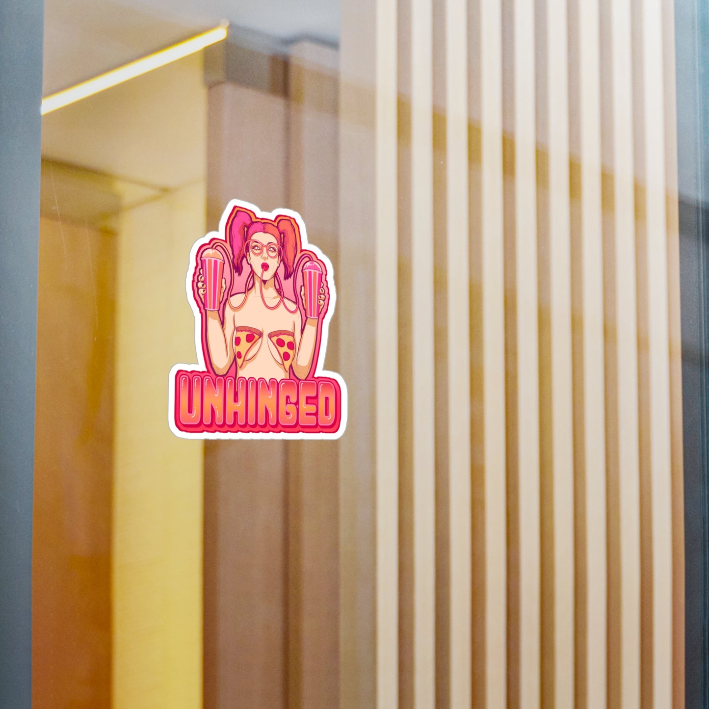 Unhinged Kiss-Cut Vinyl Decal