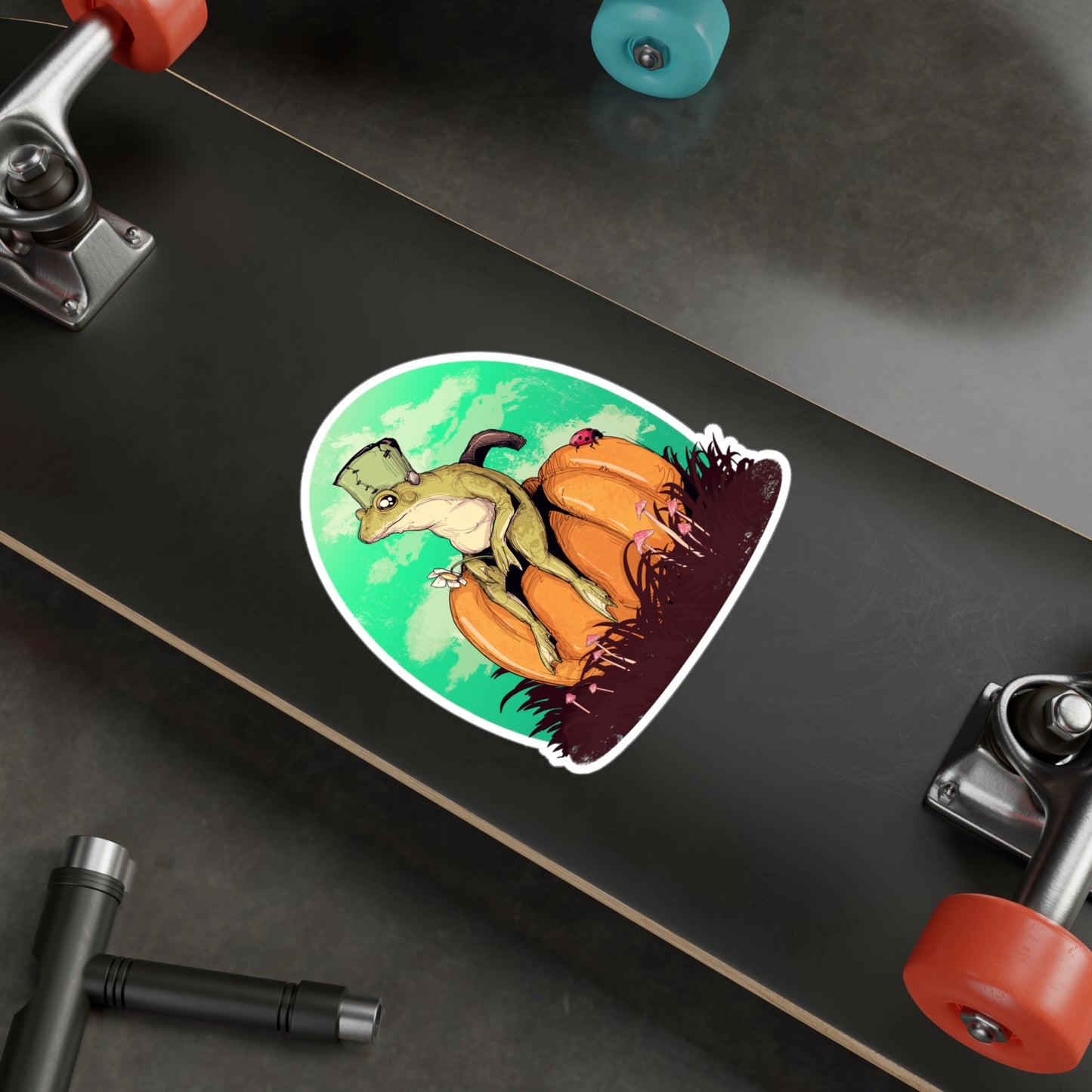 Frogenstein Kiss-Cut Vinyl Decal