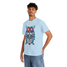 Sugar Skull Owl Unisex Heavy Cotton Tee