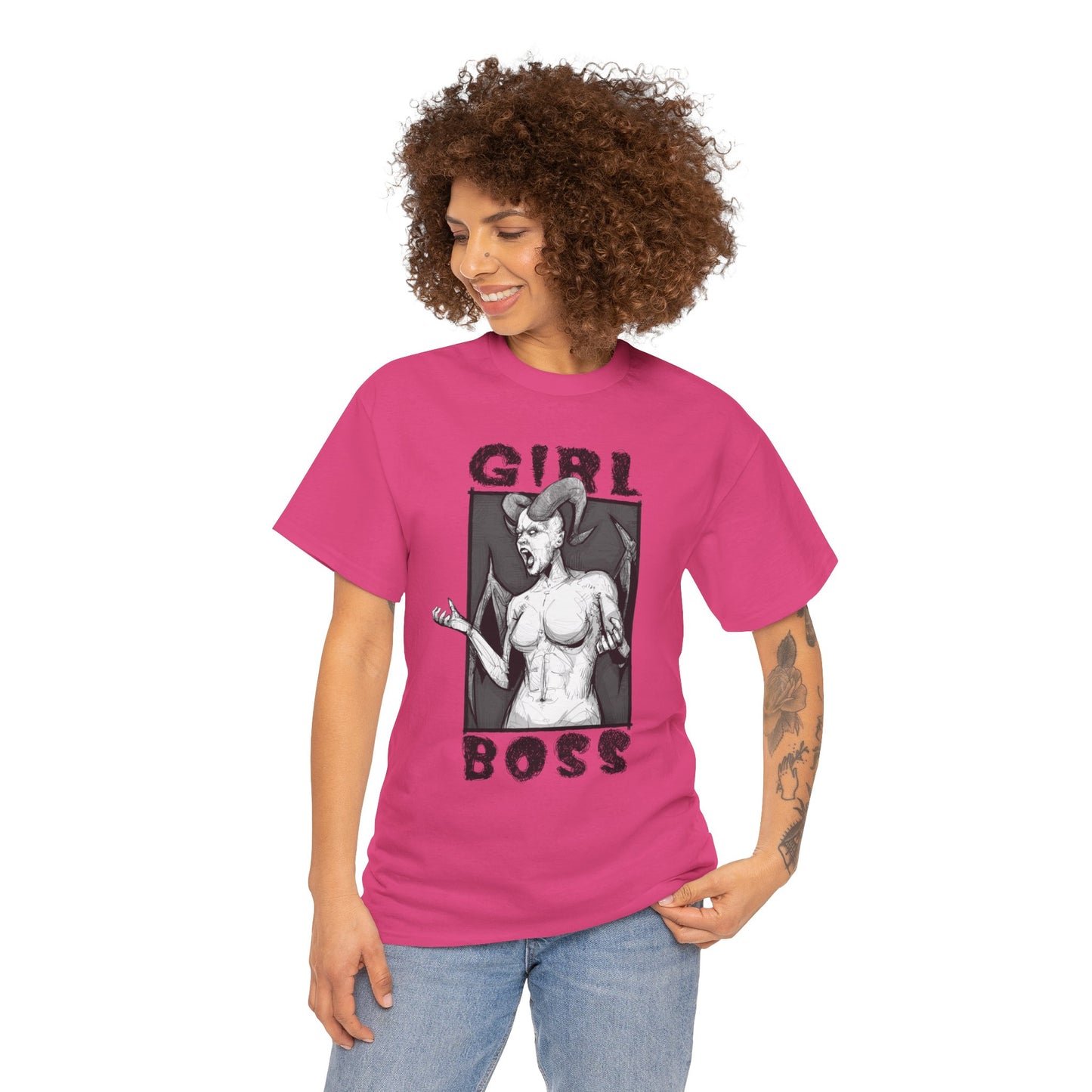 Girl Boss Unisex Heavy Cotton Tee