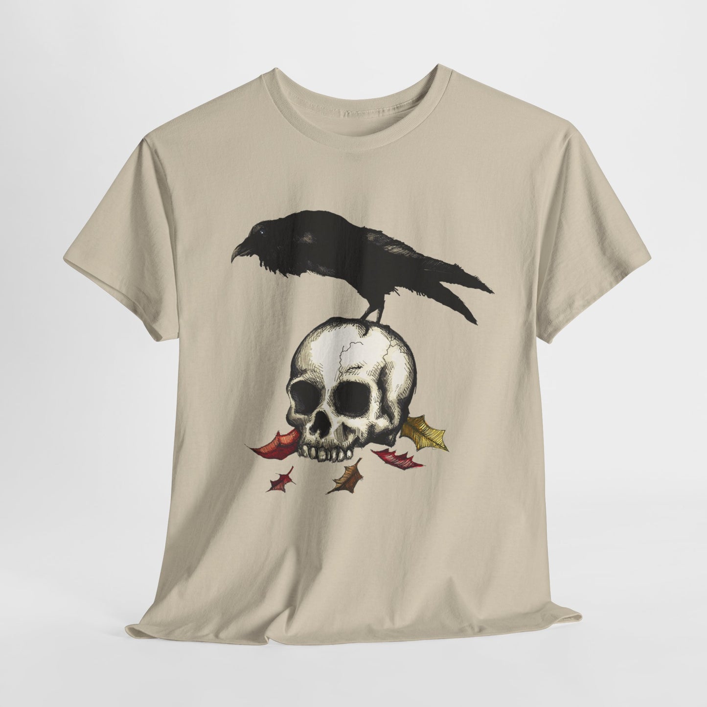 Crow Skull Unisex Heavy Cotton Tee
