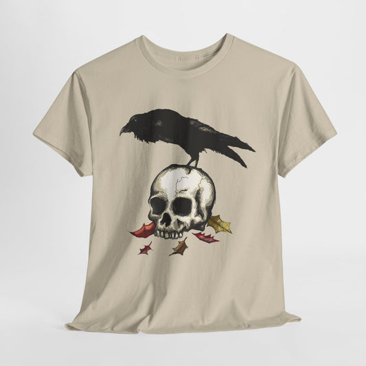 Crow Skull Unisex Heavy Cotton Tee