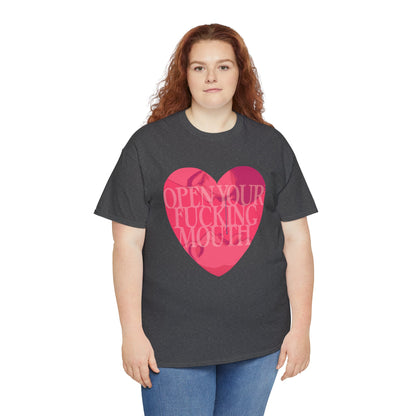 Open Your Mouth Unisex Heavy Cotton Tee