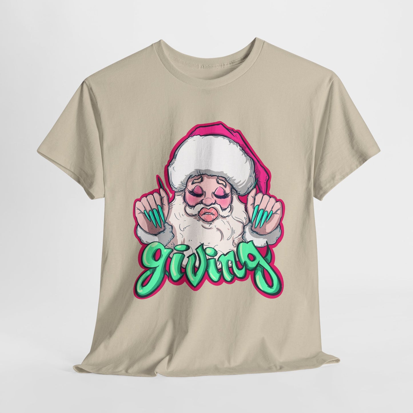 He Is Giving Unisex Heavy Cotton Tee