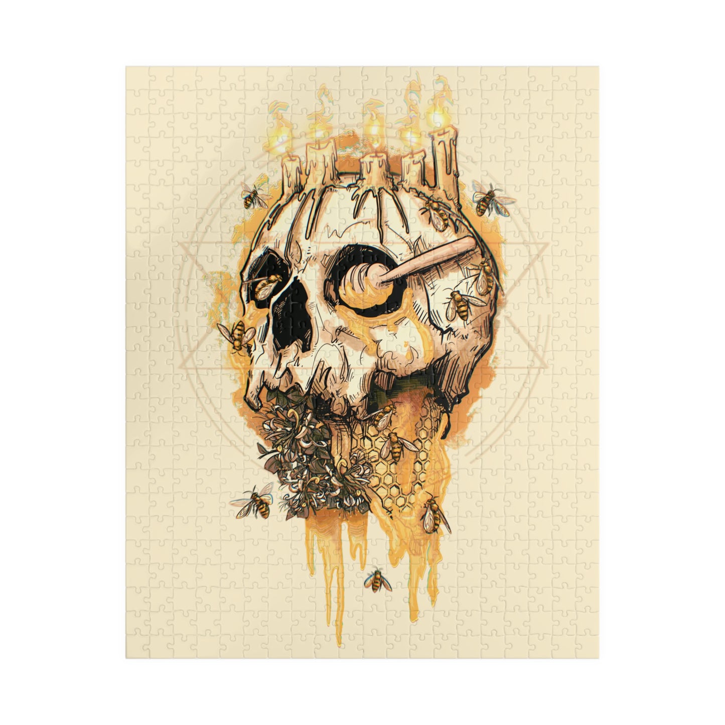 Elemental Skull Honeycore Puzzle (110, 252, 500, 1014-piece)
