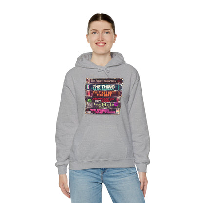 Adult Horror VHS Unisex Heavy Blend Hooded Sweatshirt