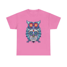 Sugar Skull Owl Unisex Heavy Cotton Tee