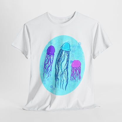 Jellyfish Varieties Unisex Heavy Cotton Tee