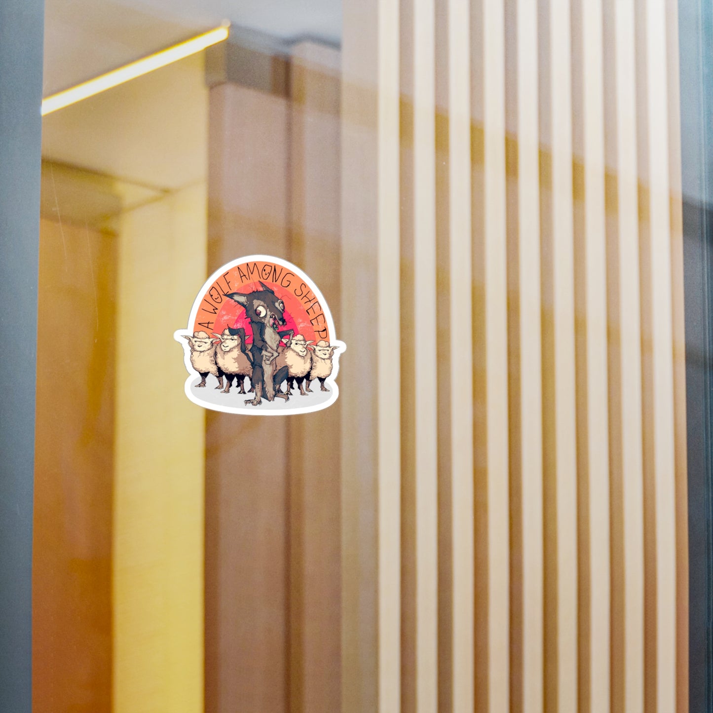 A Wolf Among Sheep Kiss-Cut Vinyl Decal