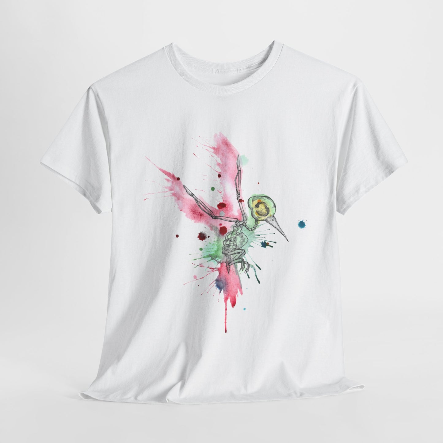 Hummingbird Skeleton Unisex Heavy Cotton Tee