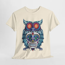 Sugar Skull Owl Unisex Heavy Cotton Tee