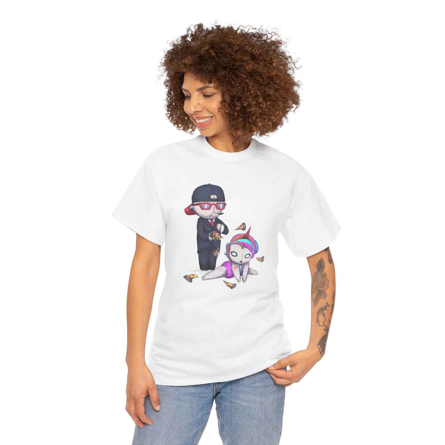 Unicorn Stripper Unisex Heavy Cotton Tee