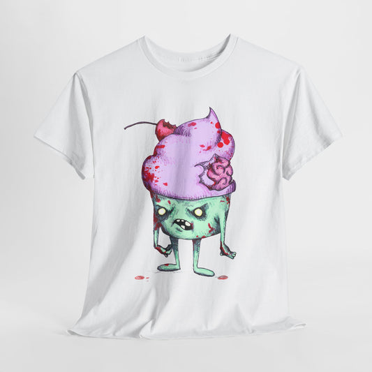 Zombie Cupcake Unisex Heavy Cotton Tee