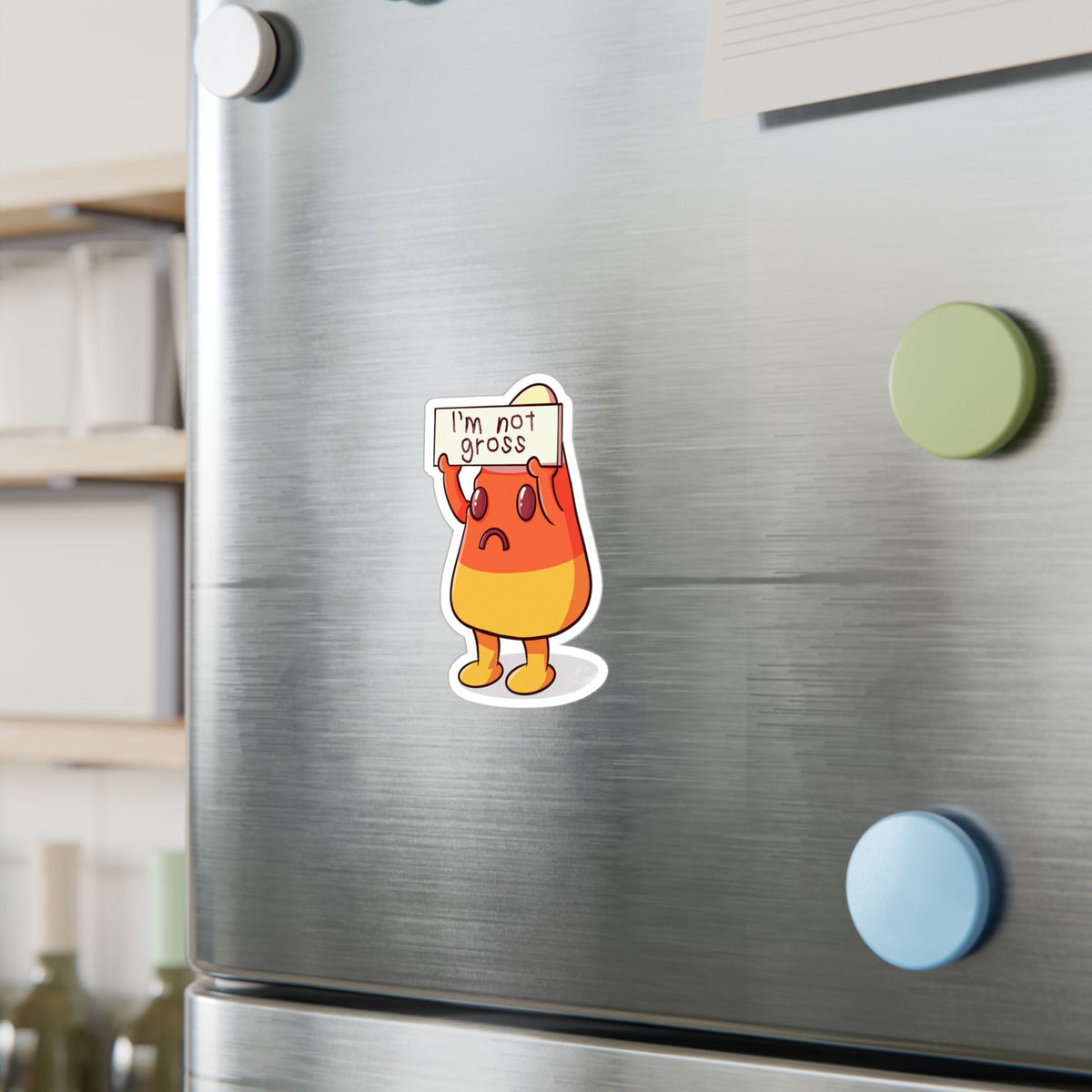 Sad Candy Corn Kiss-Cut Vinyl Decal