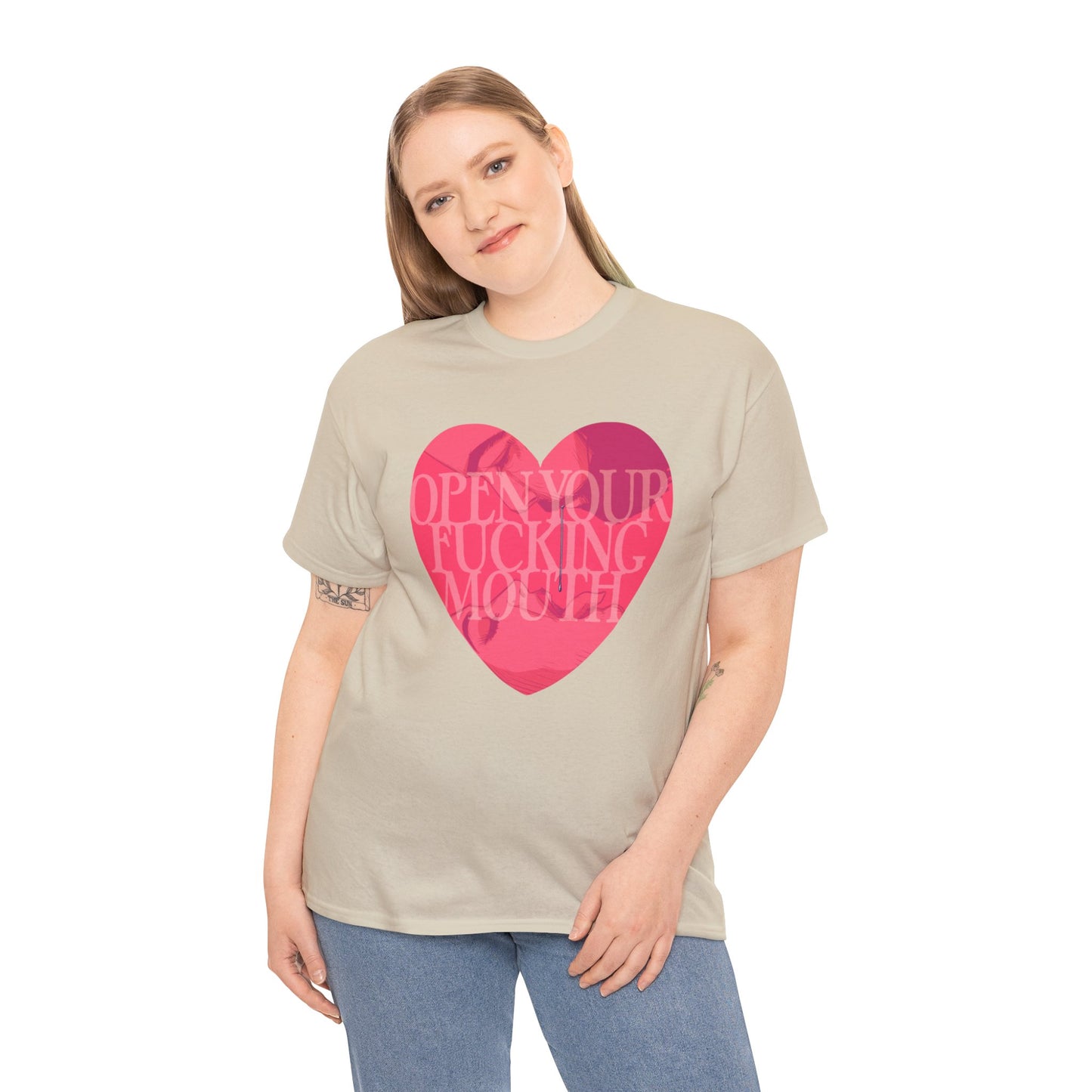 Open Your Mouth Unisex Heavy Cotton Tee