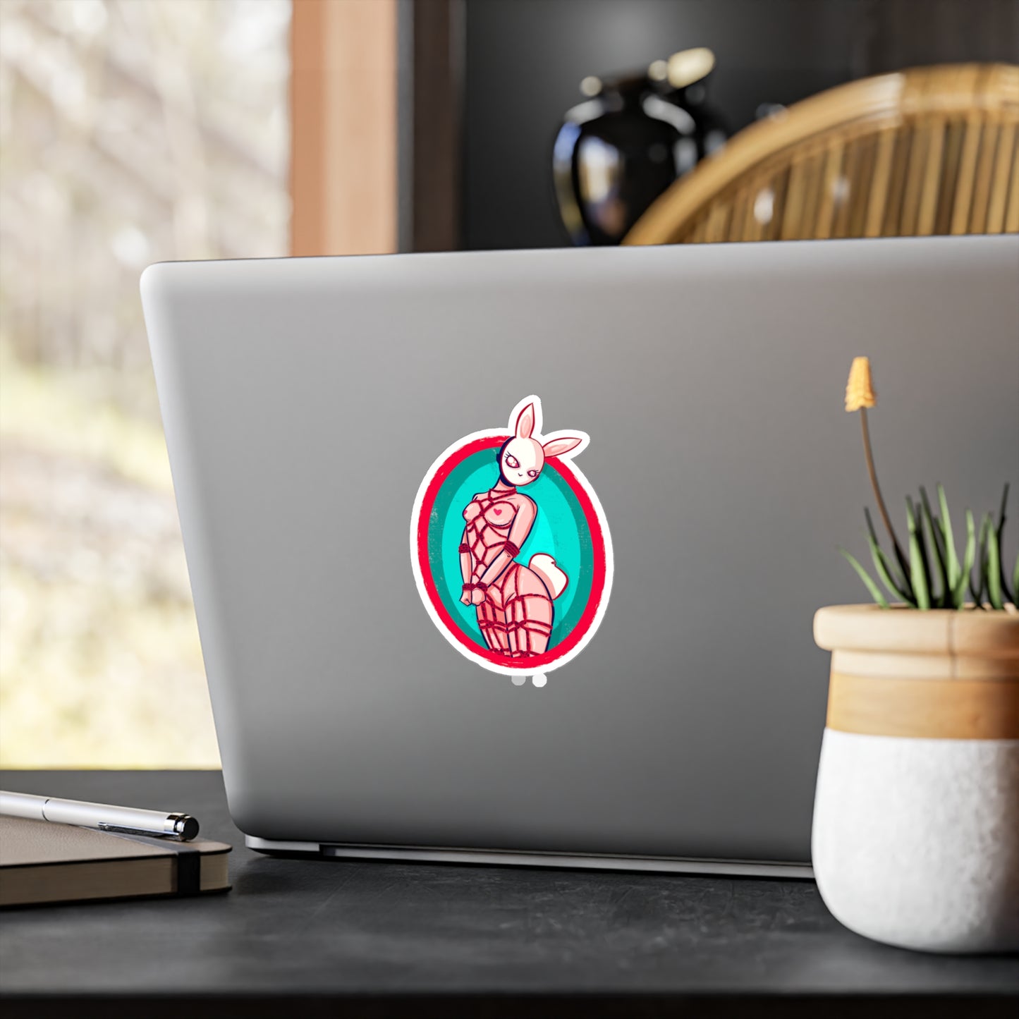 Rope Bunny Kiss-Cut Vinyl Decal