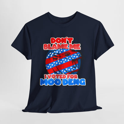 I Voted For Moo Deng Unisex Heavy Cotton Tee