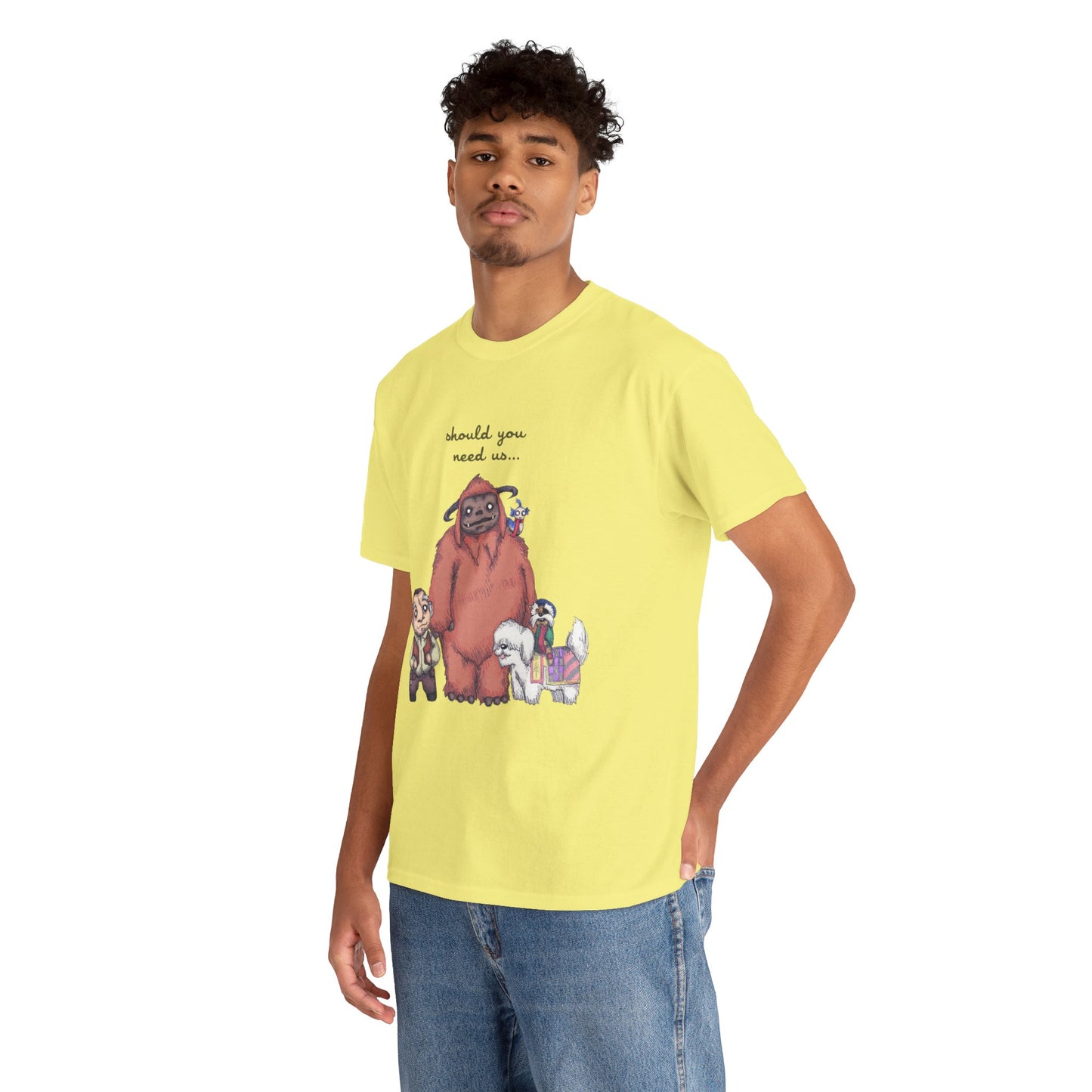 Should You Need Us Unisex Heavy Cotton Tee