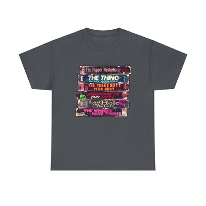 Adult Horror VHS Unisex Heavy Cotton Tee