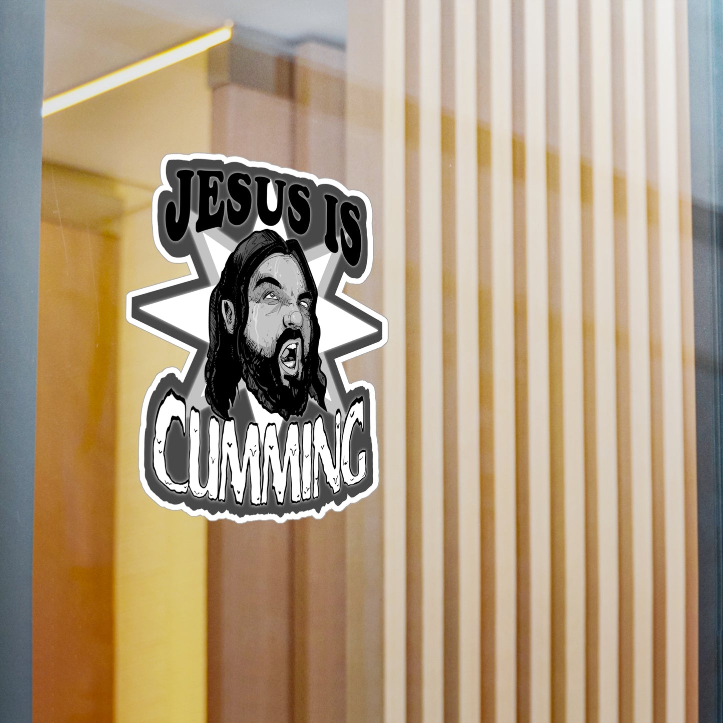 Jesus Is Coming Kiss-Cut Vinyl Decal