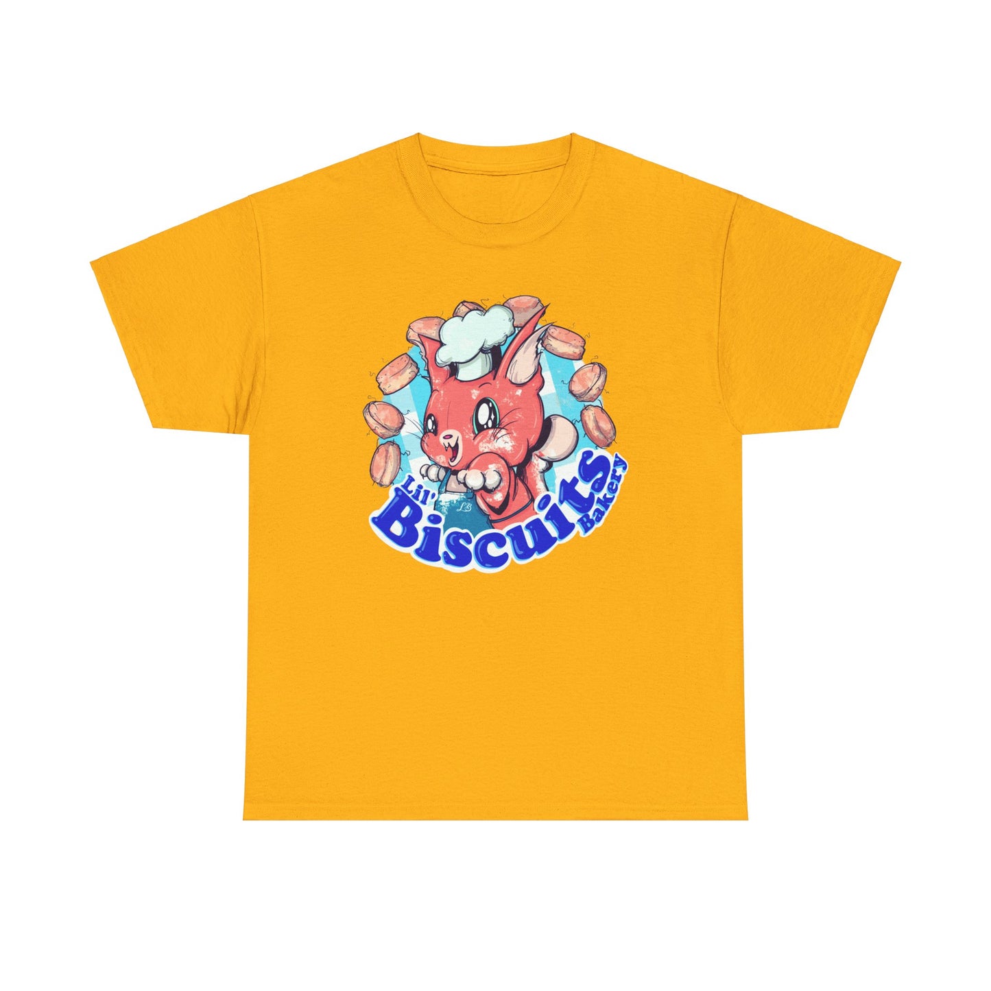 Lil Biscuits Cat Bakery Unisex Heavy Cotton Tee