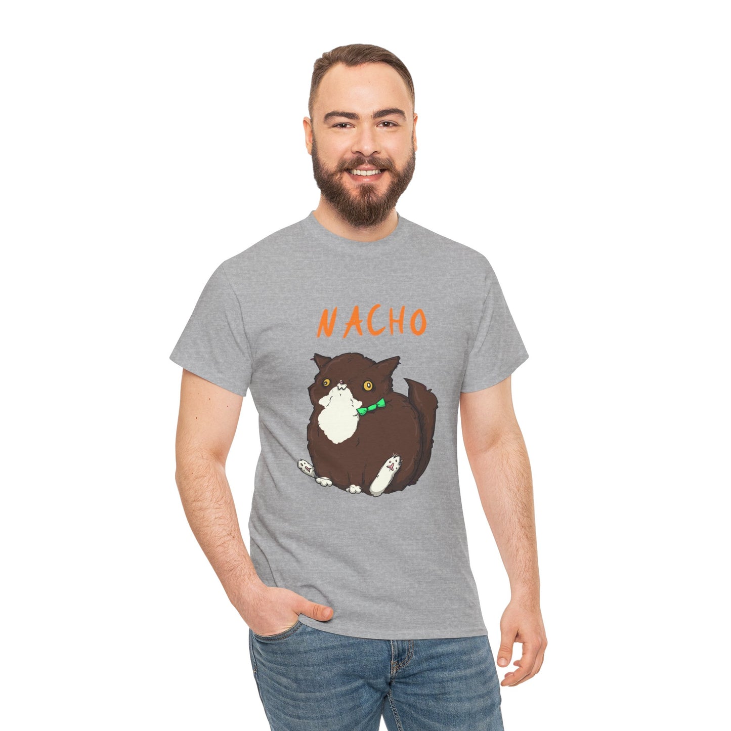 Nacho The Cat Unisex Heavy Cotton Tee