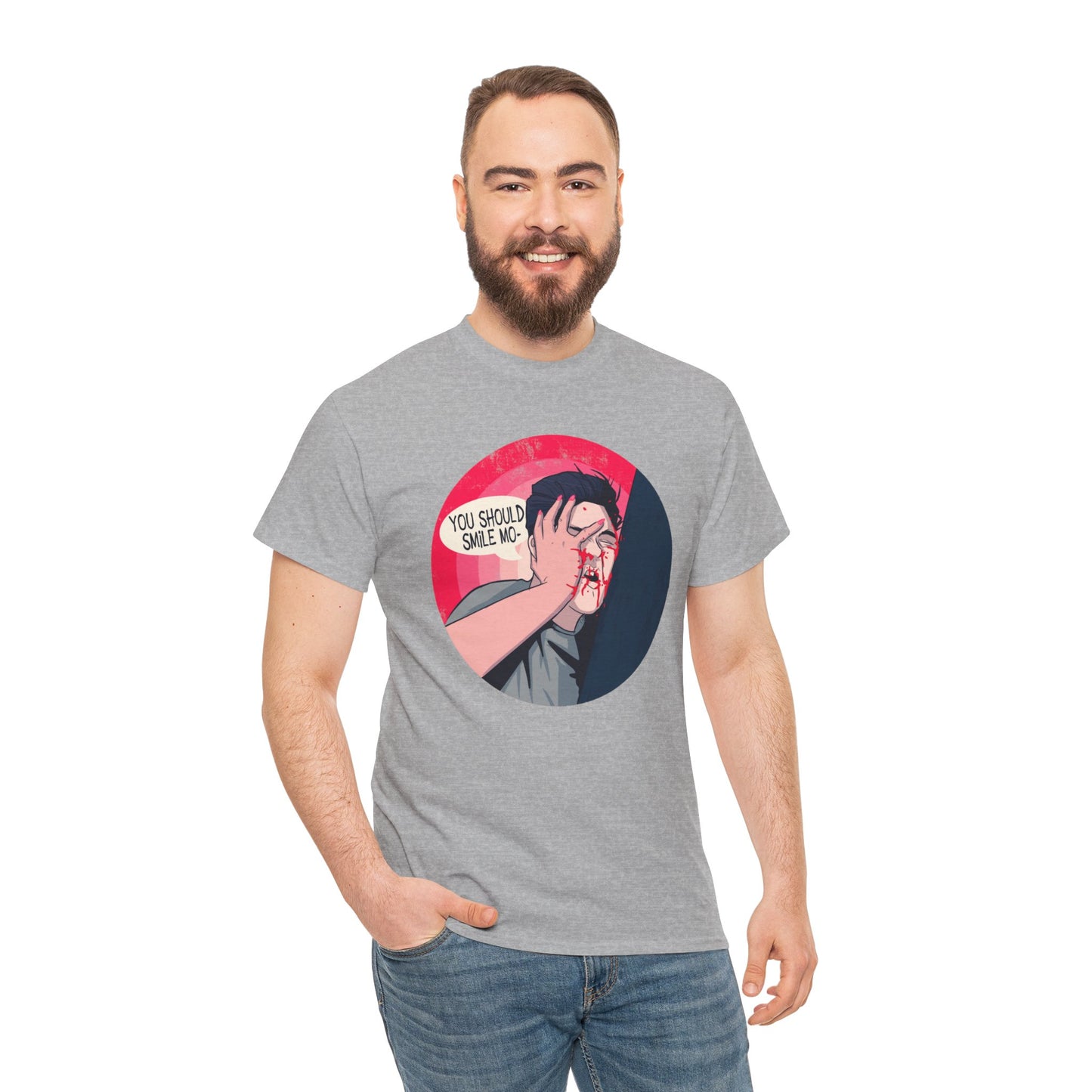 Smile Unisex Heavy Cotton Tee